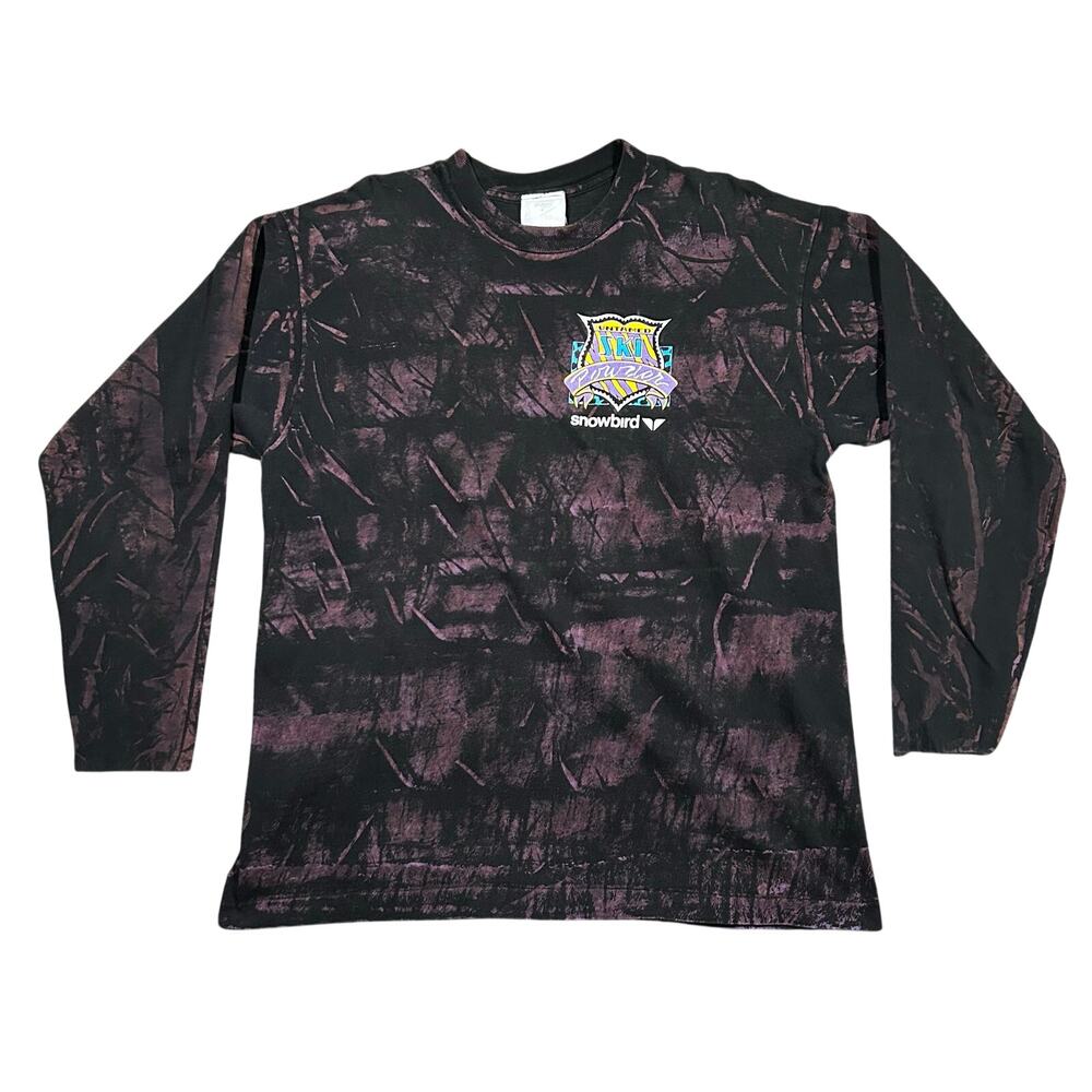Vintage 90s Snowbird Untamed Ski Powder Board Long Sleeve T-Shirt